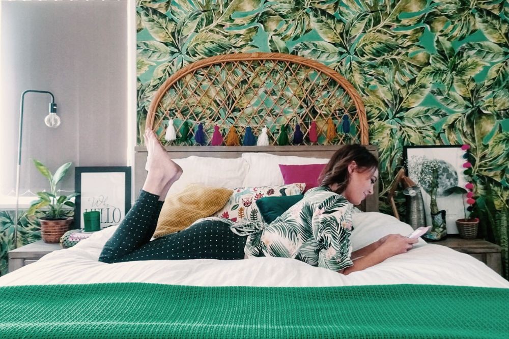 Schlafzimmer-Tapete