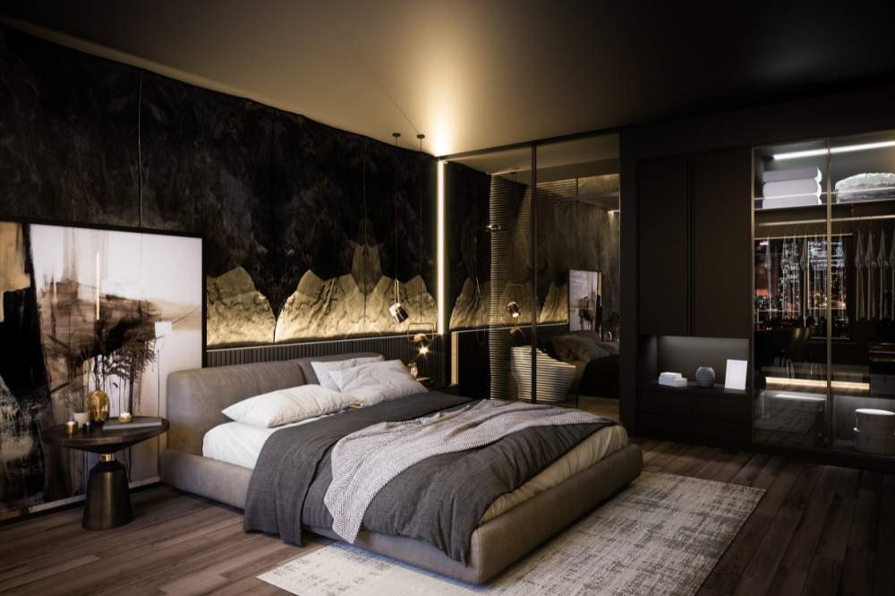 Glamour-Schlafzimmer