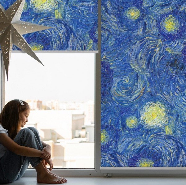 Fensterrollos mit Kunstmotiven und Reproduktionen